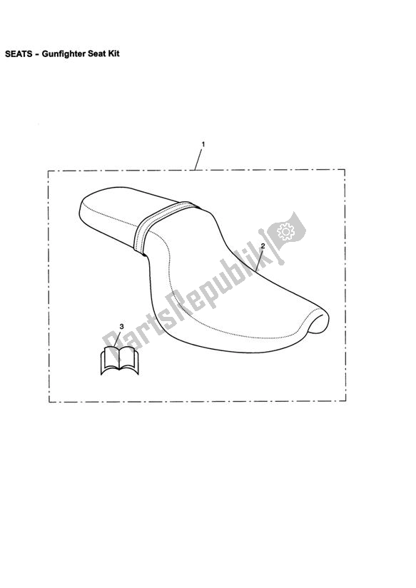 Tutte le parti per il Gunfighter Seat Kit del Triumph Speedmaster Carburettor 790 2003 - 2007