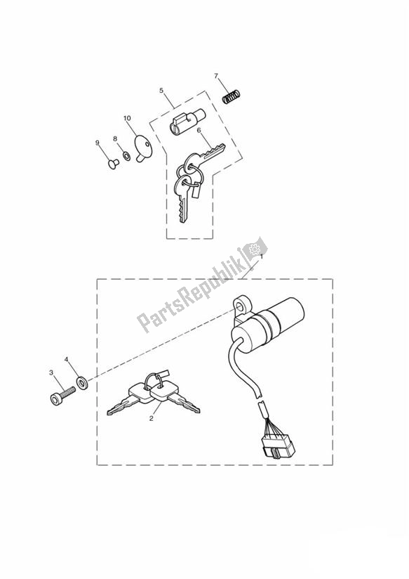 Tutte le parti per il Ignition Switch & Steering Lock del Triumph Speedmaster Carburettor 790 2003 - 2007