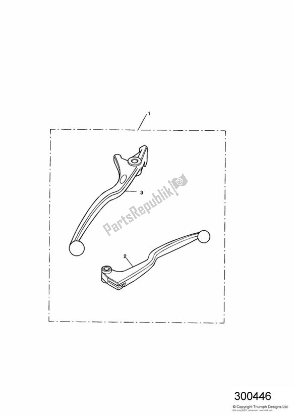 All parts for the Lever Kit, Handlebar of the Triumph Speedmaster Carburettor 790 2003 - 2007