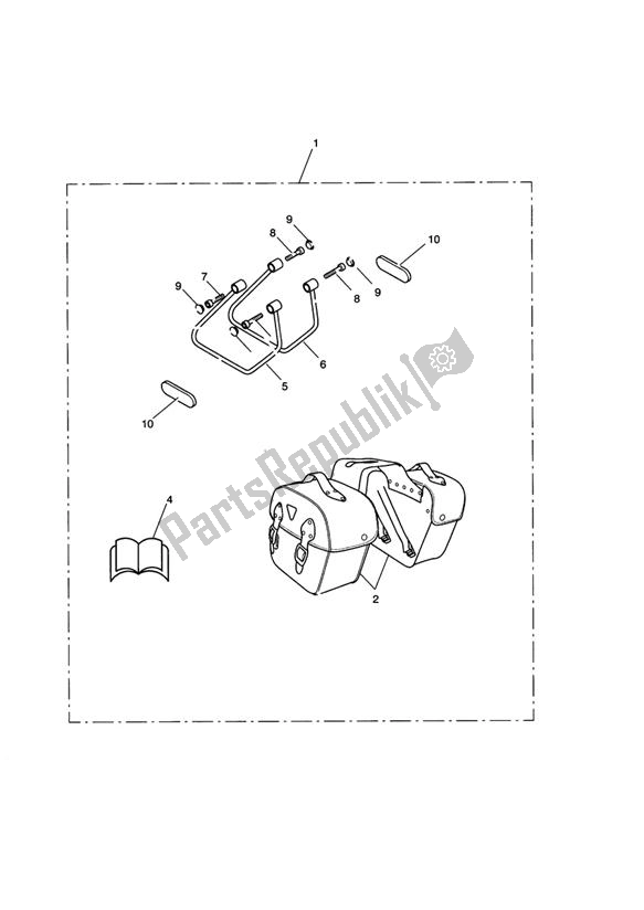 Alle onderdelen voor de Pannier Kit, Leather, Type B van de Triumph Speedmaster Carburettor 790 2003 - 2007