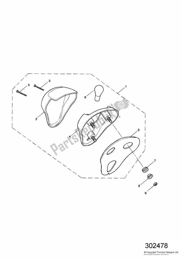 Alle onderdelen voor de Rear Lamps van de Triumph Speedmaster Carburettor 790 2003 - 2007