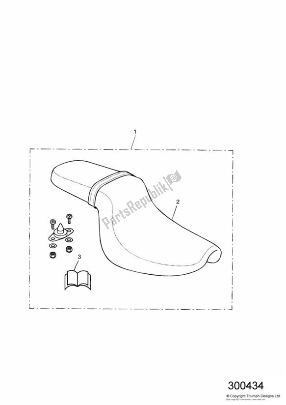 Alle onderdelen voor de Roadster Seat Kit van de Triumph Speedmaster Carburettor 790 2003 - 2007