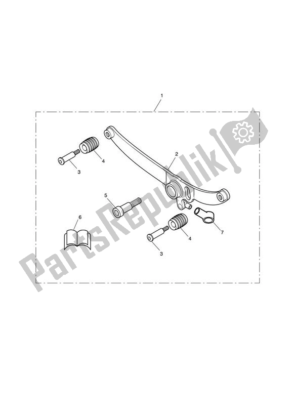 Tutte le parti per il Rocker Gear Lever Kit, Chrome del Triumph Speedmaster Carburettor 790 2003 - 2007