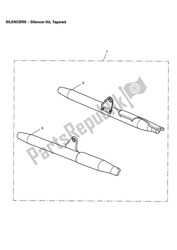 All parts for the Silencer Kit, Tapered of the Triumph Speedmaster Carburettor 790 2003 - 2007