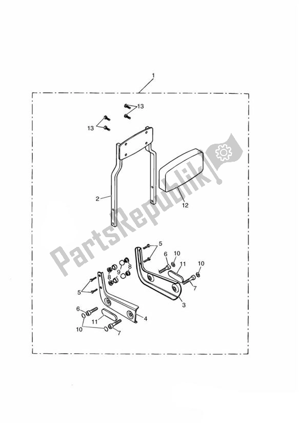 Todas las partes para Sissy Bar Tall Kit de Triumph Speedmaster Carburettor 790 2003 - 2007