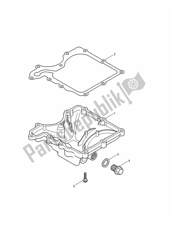 Alle onderdelen voor de Sump van de Triumph Speedmaster Carburettor 790 2003 - 2007