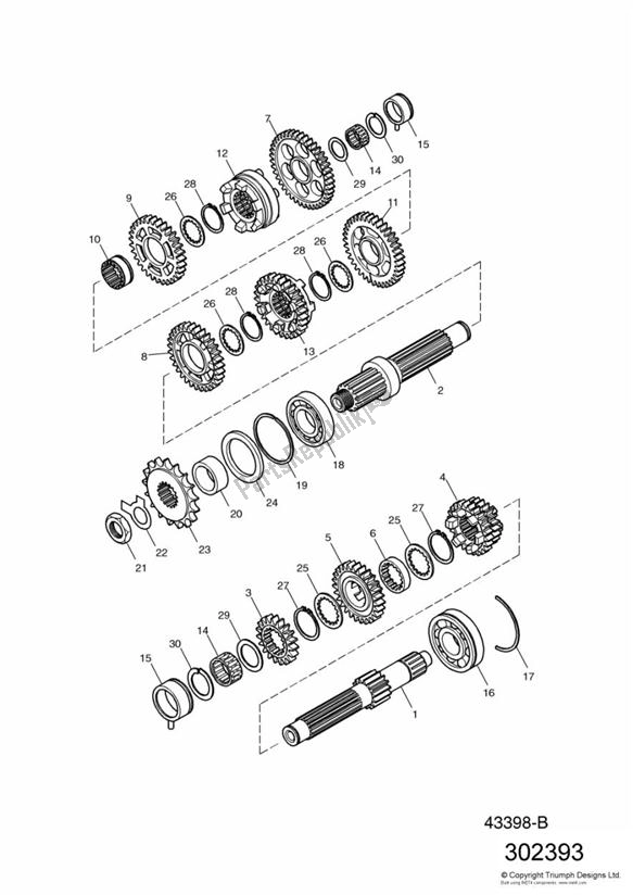 Wszystkie części do Transmission Eng No 179829 > Triumph Speedmaster Carburettor 790 2003 - 2007