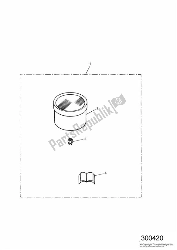 All parts for the Analogue Clock Kit of the Triumph Speedmaster Carburettor 790 2003 - 2007