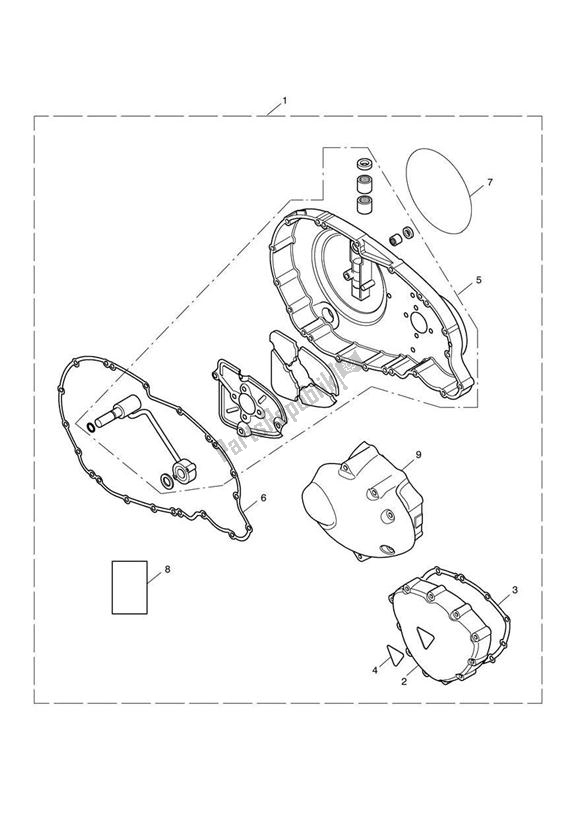 Todas las partes para Chrome Engine Cover Kit de Triumph Speedmaster Carburettor 790 2003 - 2007