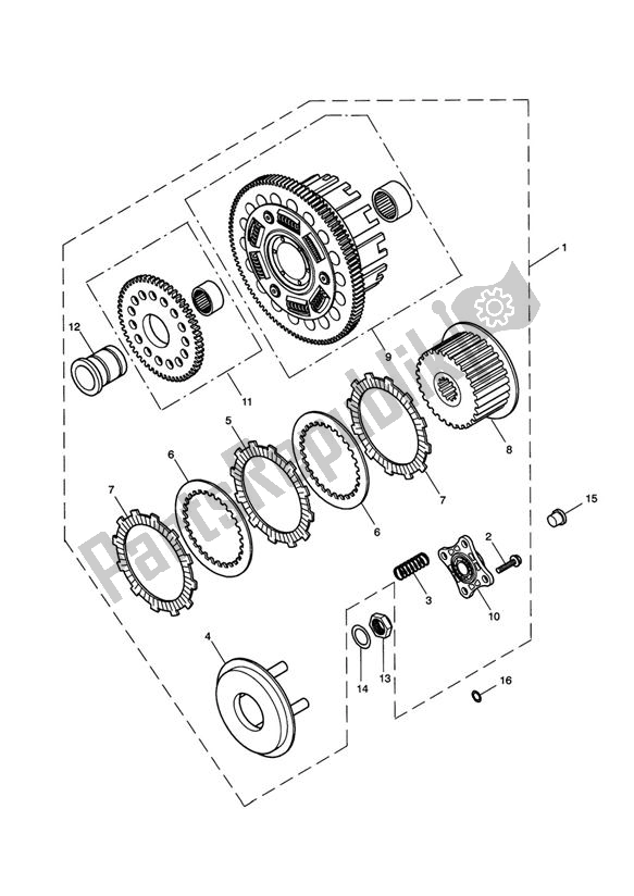 Todas las partes para Embrague de Triumph Speedmaster Carburettor 790 2003 - 2007