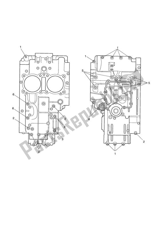 All parts for the Crankcase Fixings of the Triumph Speedmaster Carburettor 790 2003 - 2007