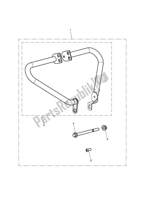 All parts for the Engine Dresser Bar Kit of the Triumph Speedmaster Carburettor 790 2003 - 2007