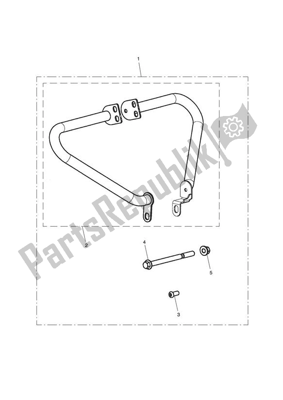 Tutte le parti per il Engine Dresser Bar Kit del Triumph Speedmaster Carburettor 790 2003 - 2007