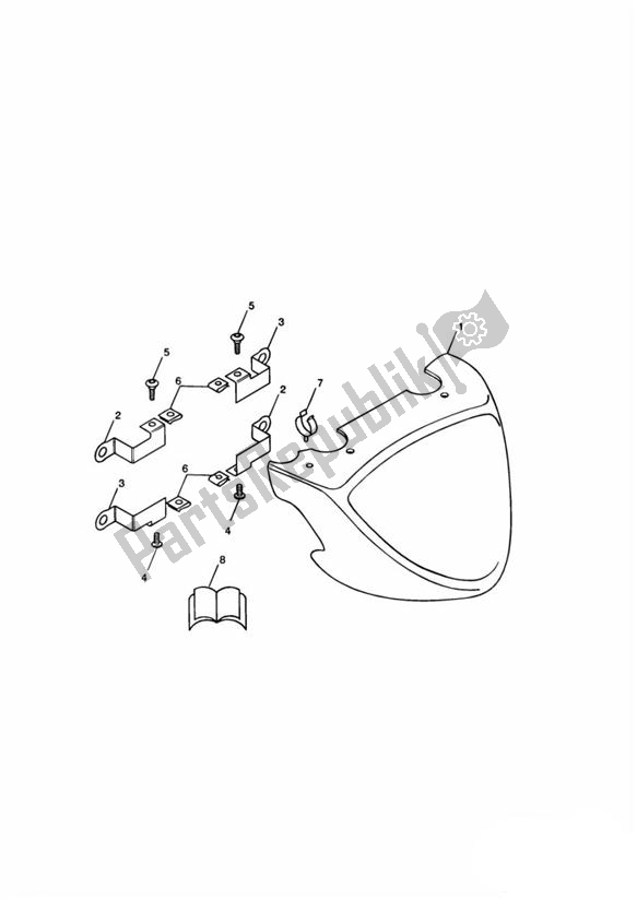 All parts for the Front Spoiler Kit of the Triumph Speedmaster Carburettor 790 2003 - 2007