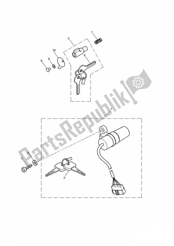 Todas las partes para Ignition Switch & Steering Lock de Triumph Speedmaster Carburettor 790 2003 - 2007