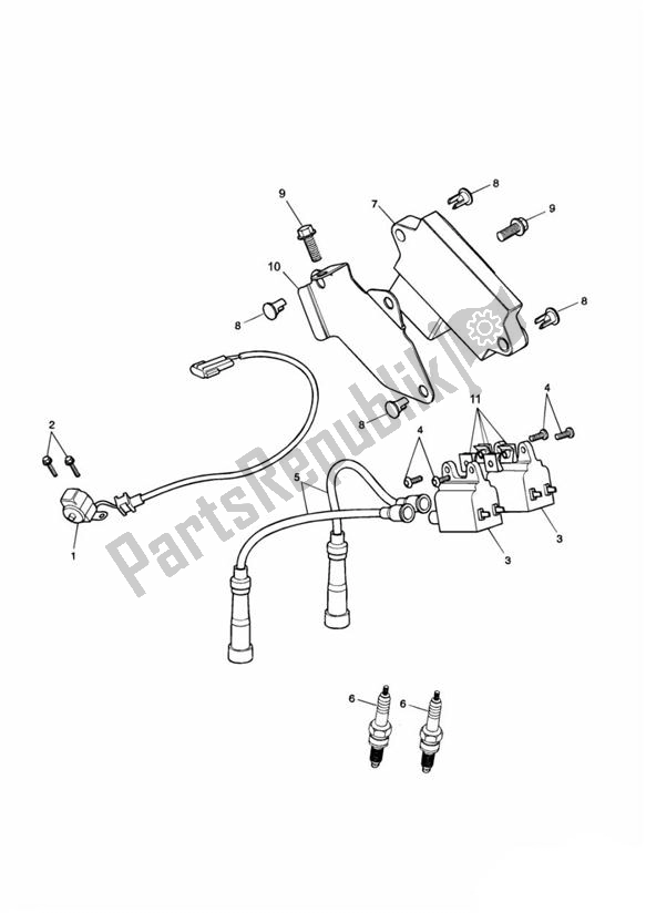 All parts for the Ignition System of the Triumph Speedmaster Carburettor 790 2003 - 2007