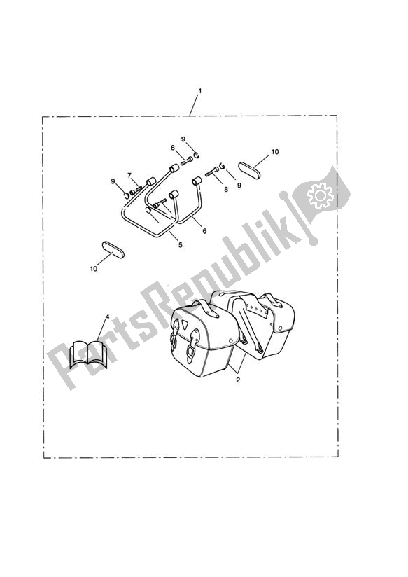 Todas las partes para Pannier Kit, Leather, Type B de Triumph Speedmaster Carburettor 790 2003 - 2007