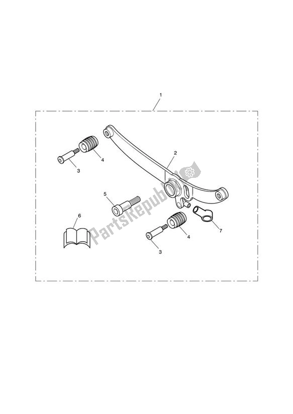 Todas las partes para Rocker Gear Lever Kit, Chrome de Triumph Speedmaster Carburettor 790 2003 - 2007