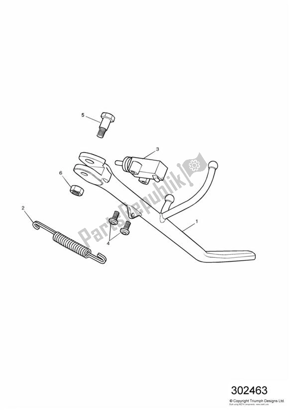 All parts for the Stands of the Triumph Speedmaster Carburettor 790 2003 - 2007