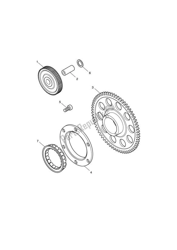 Todas as partes de Unidade De Partida do Triumph Speedmaster Carburettor 790 2003 - 2007