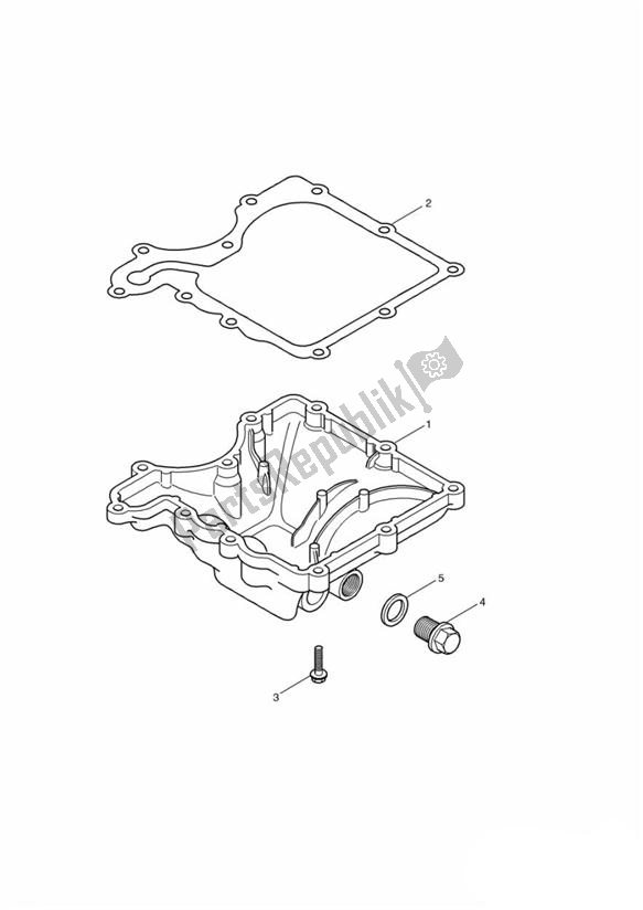 All parts for the Sump of the Triumph Speedmaster Carburettor 790 2003 - 2007