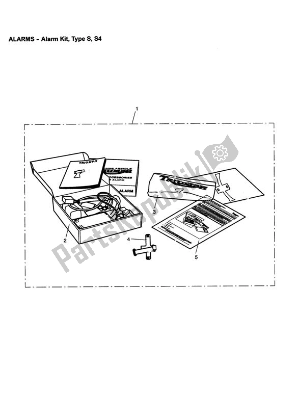 All parts for the Alarm Kit, Type S, S4 of the Triumph Speedmaster EFI 865 2007 - 2014