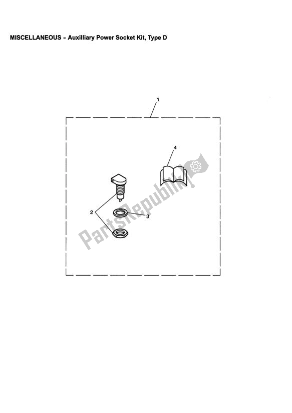 All parts for the Auxilliary Power Socket Kit, Type D of the Triumph Speedmaster EFI 865 2007 - 2014