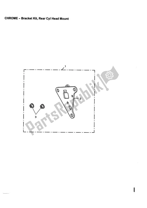 Tutte le parti per il Bracket Kit, Rear Cyl Head Mount del Triumph Speedmaster EFI 865 2007 - 2014