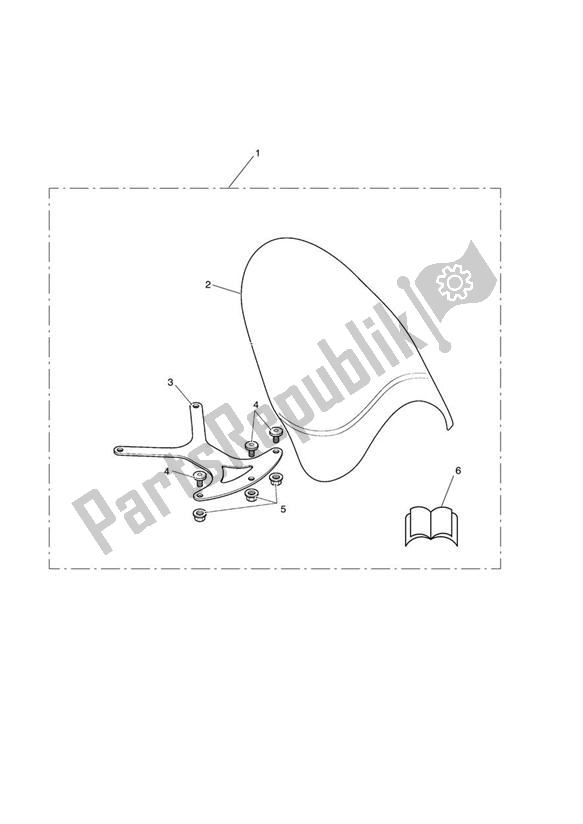 All parts for the Fly Screen Kit of the Triumph Speedmaster EFI 865 2007 - 2014