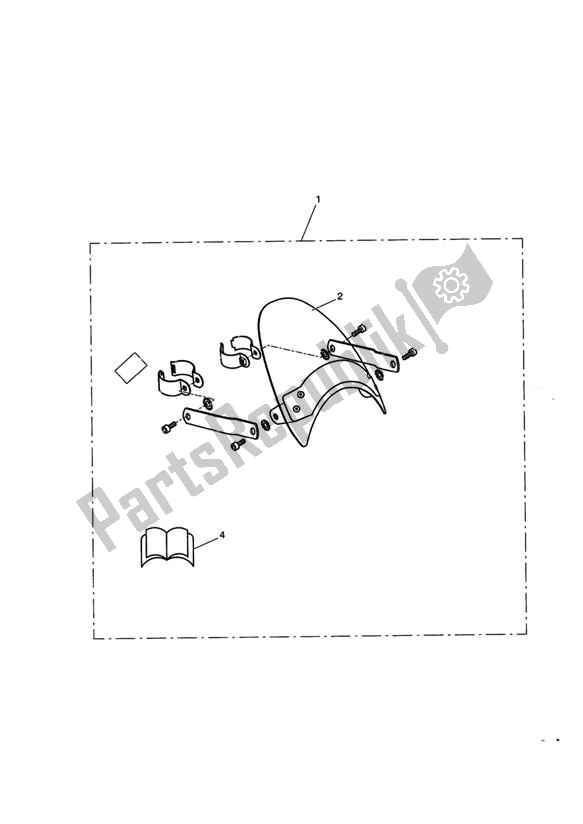 All parts for the Flyscreen Kit, Chrome of the Triumph Speedmaster EFI 865 2007 - 2014