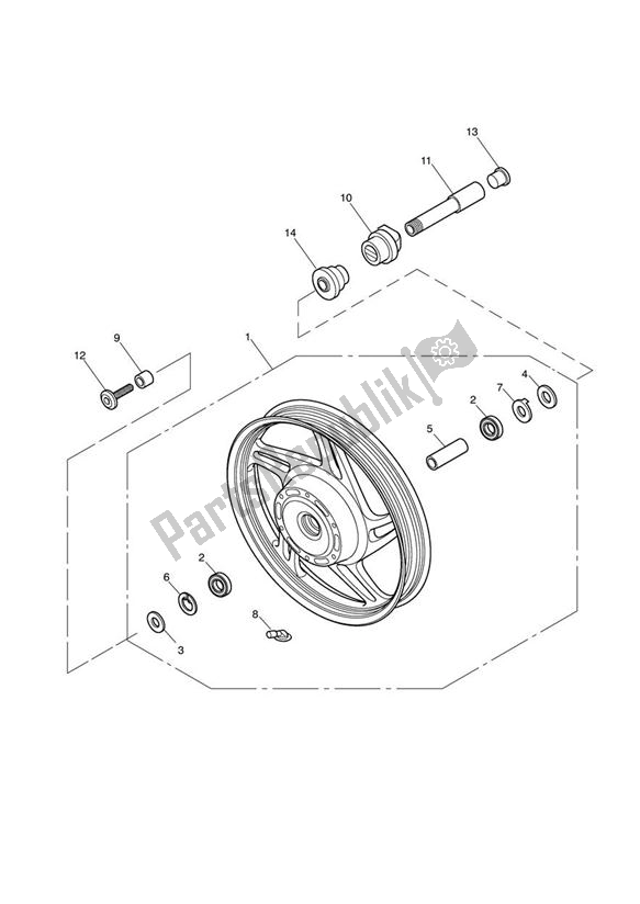 Tutte le parti per il Front Wheel > 469049 del Triumph Speedmaster EFI 865 2007 - 2014