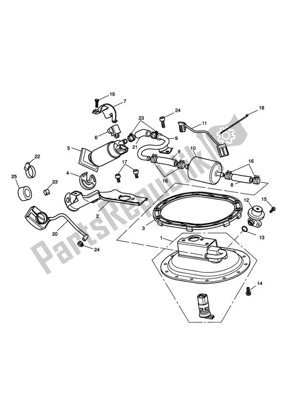 Tutte le parti per il Fuel Pump & Fittings del Triumph Speedmaster EFI 865 2007 - 2014