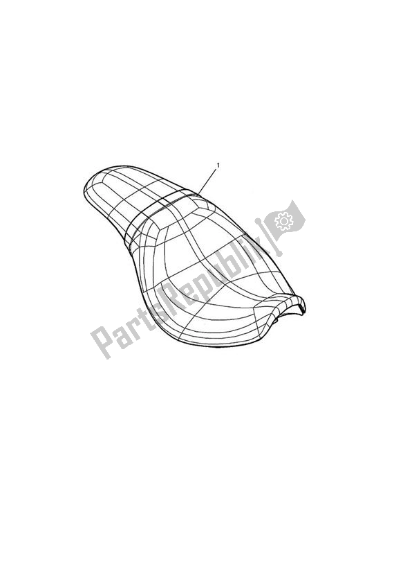 All parts for the Gel Seat, Low of the Triumph Speedmaster EFI 865 2007 - 2014