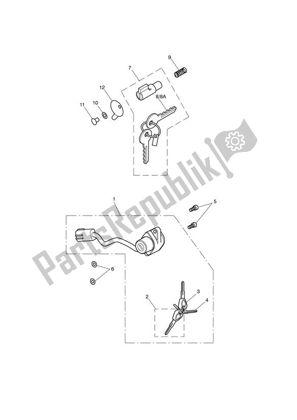 All parts for the Ignition Switch & Steering Lock 439976 > **see Tech News 118** of the Triumph Speedmaster EFI 865 2007 - 2014