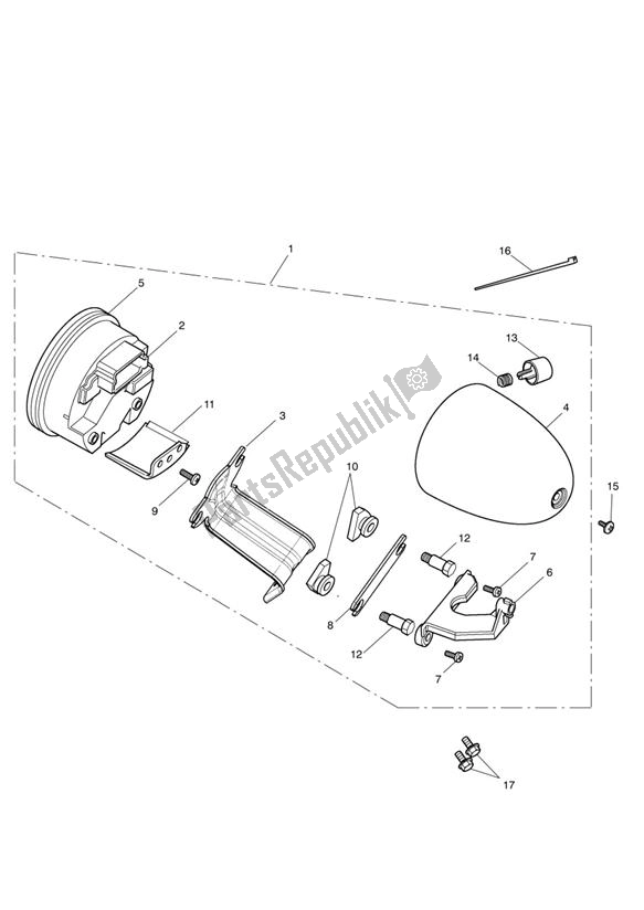 All parts for the Instruments 439976 > **see Tech News 118** of the Triumph Speedmaster EFI 865 2007 - 2014