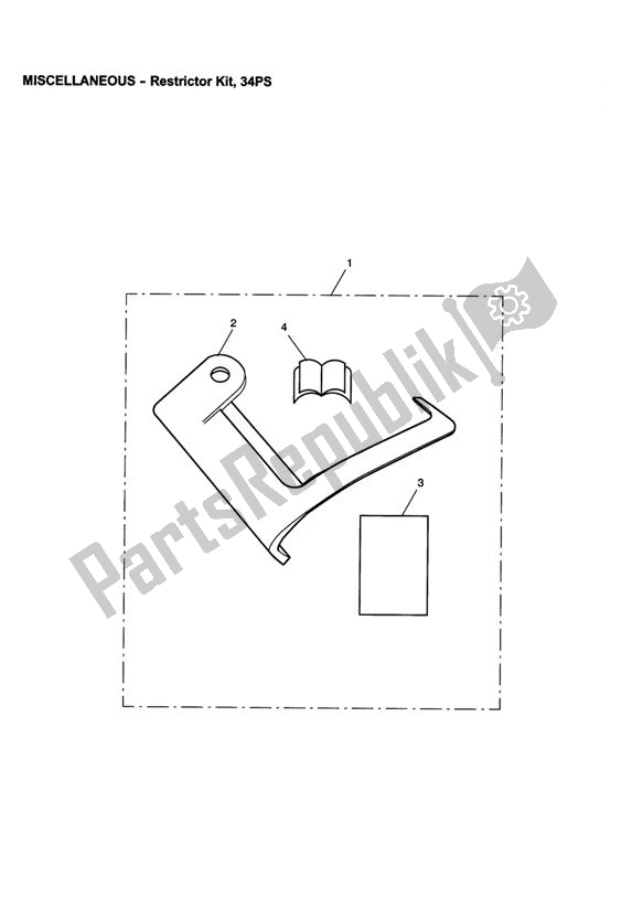 Tutte le parti per il Restrictor Kit, 34ps del Triumph Speedmaster EFI 865 2007 - 2014