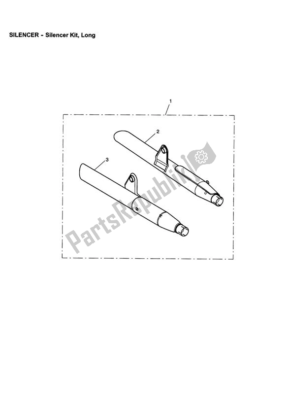 Tutte le parti per il Silencer Kit, Long del Triumph Speedmaster EFI 865 2007 - 2014