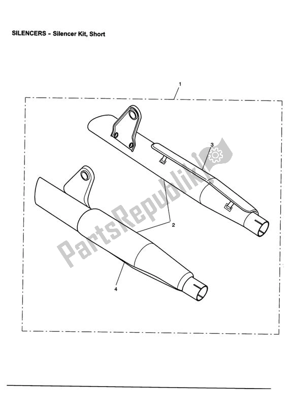 Todas las partes para Silencer Kit, Short de Triumph Speedmaster EFI 865 2007 - 2014