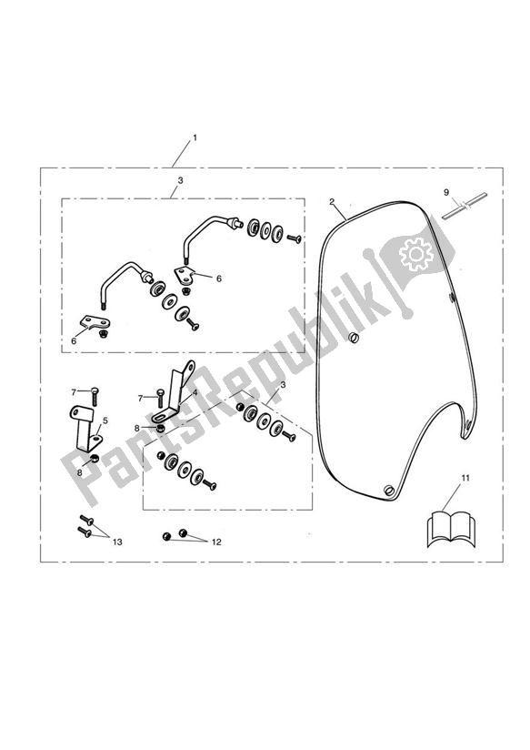 Toutes les pièces pour le Summer Screen Kit du Triumph Speedmaster EFI 865 2007 - 2014