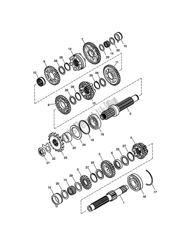 Toutes les pièces pour le Transmission du Triumph Speedmaster EFI 865 2007 - 2014