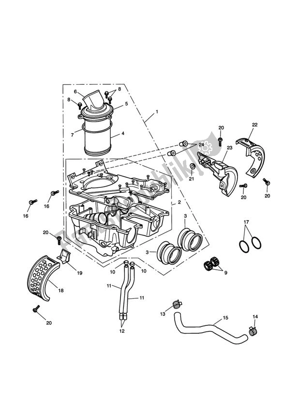 Todas las partes para Caja De Aire de Triumph Speedmaster EFI 865 2007 - 2014