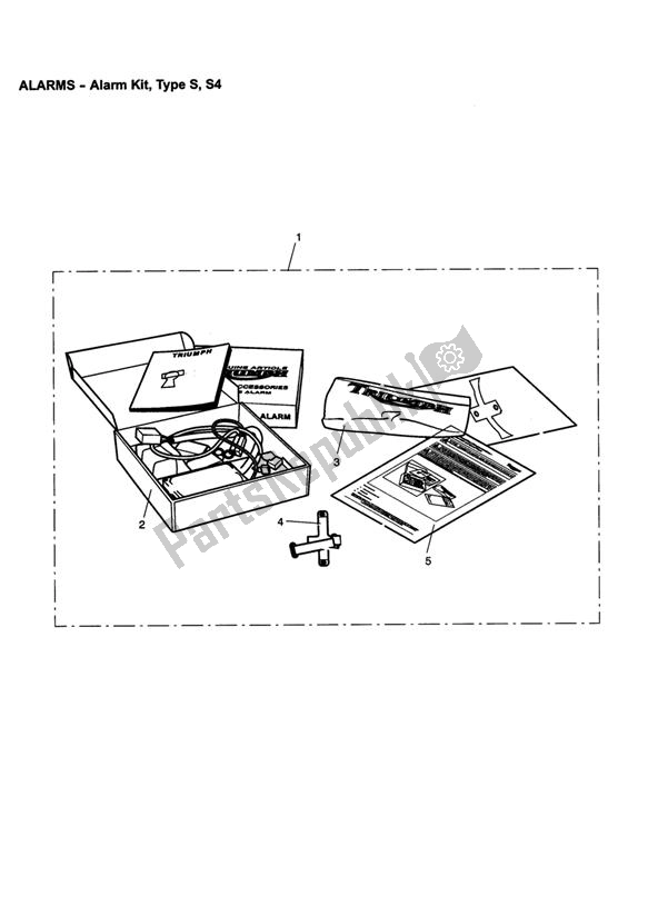 All parts for the Alarm Kit, Type S, S4 of the Triumph Speedmaster EFI 865 2007 - 2014