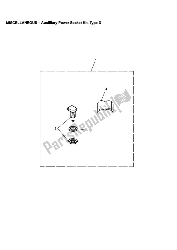 All parts for the Auxilliary Power Socket Kit, Type D of the Triumph Speedmaster EFI 865 2007 - 2014