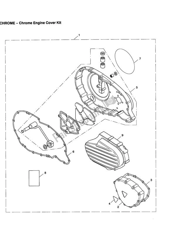 Todas las partes para Engine Cover Kit, Chrome de Triumph Speedmaster EFI 865 2007 - 2014