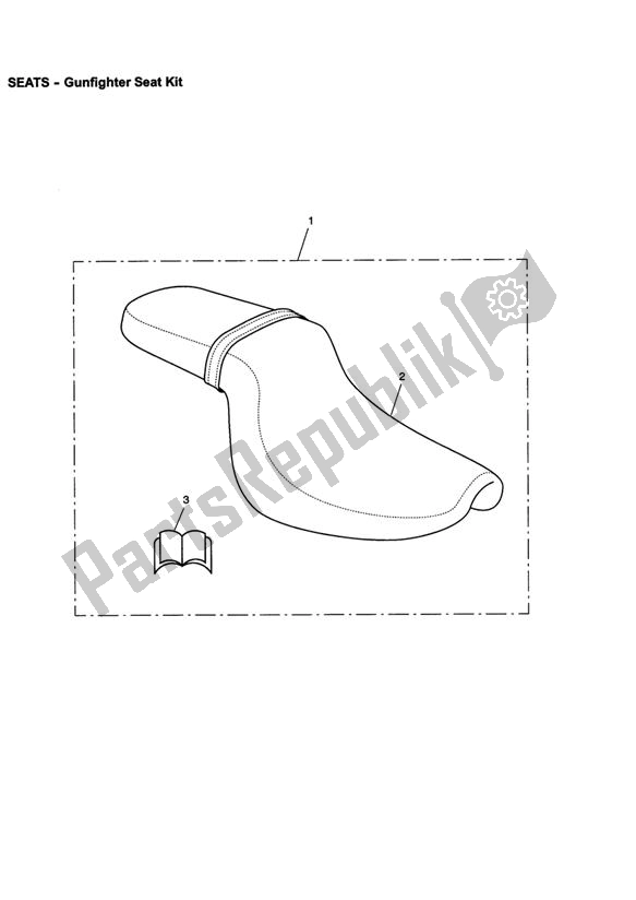 Todas las partes para Gunfighter Seat Kit de Triumph Speedmaster EFI 865 2007 - 2014