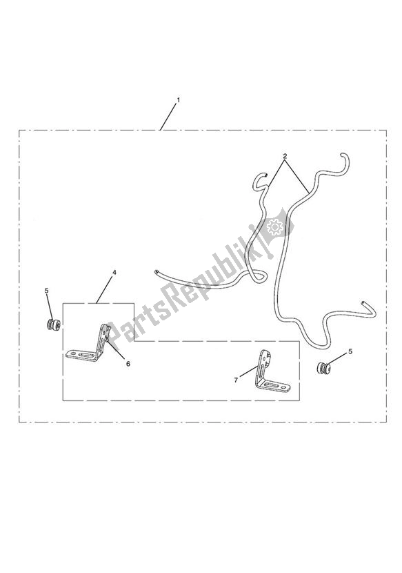 All parts for the Indicator Relocation Kit of the Triumph Speedmaster EFI 865 2007 - 2014