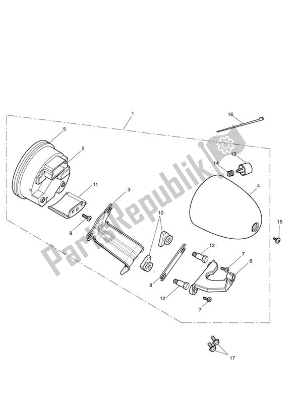 Todas las partes para Instruments 439976 > **see Tech News 118** de Triumph Speedmaster EFI 865 2007 - 2014