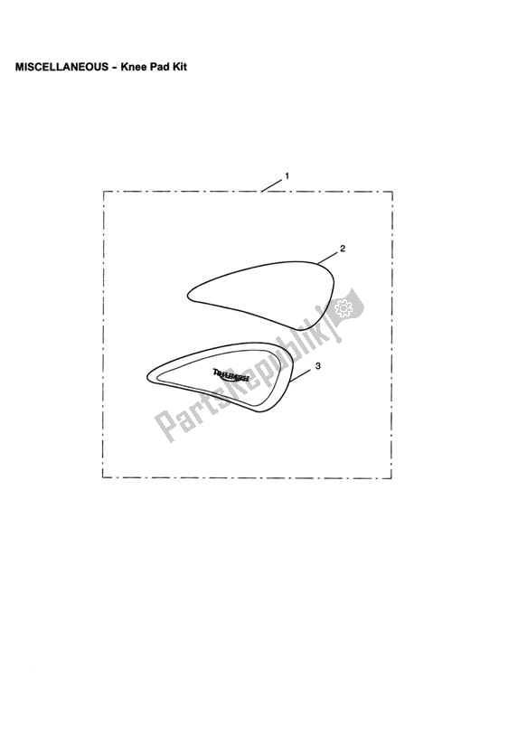 Todas as partes de Kit Joelheira do Triumph Speedmaster EFI 865 2007 - 2014