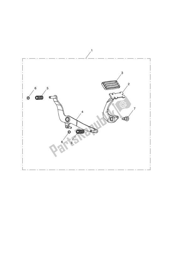 Toutes les pièces pour le Longhaul Footboard Pedal Kit du Triumph Speedmaster EFI 865 2007 - 2014