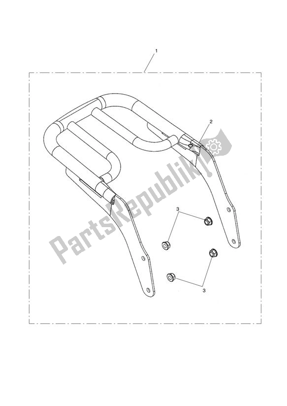 Todas las partes para Longhaul Luggage Rack de Triumph Speedmaster EFI 865 2007 - 2014